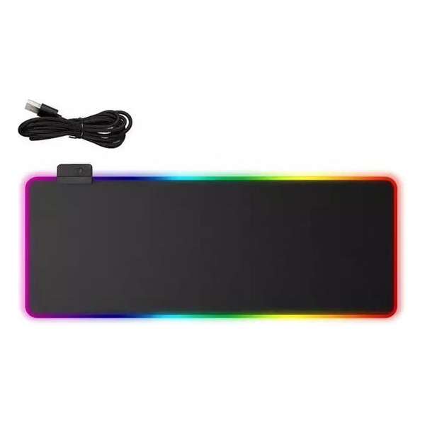 RGB Gaming Muismat - 80x30x4 - LED Verlichting - Anti slip