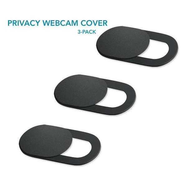 Premium Universeel Webcam Cover (3 STUKS) - Ultra Dun - Privacy Webcamcover - Protector - Spy schuifje