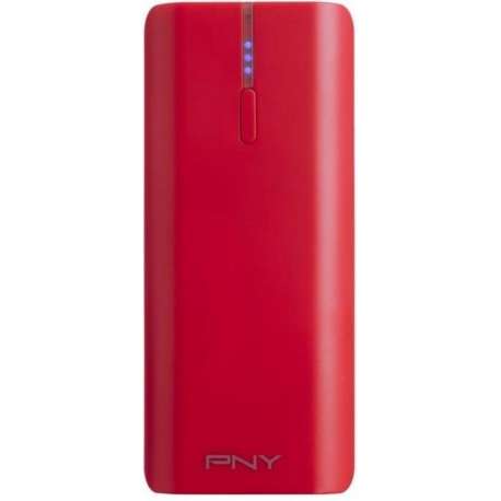 PNY PowerPack T5200 powerbank Rood Lithium-Ion (Li-Ion) 5200 mAh