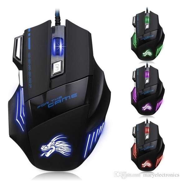 Gaming Muis Met Led Verlichting - Office muis - Dragon - Draak