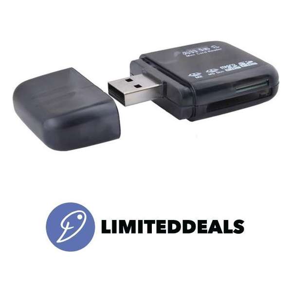 Mini kaartlezer - USB 2.0 - Korte wachttijd handig op weg - All-in-one - LimitedDeals