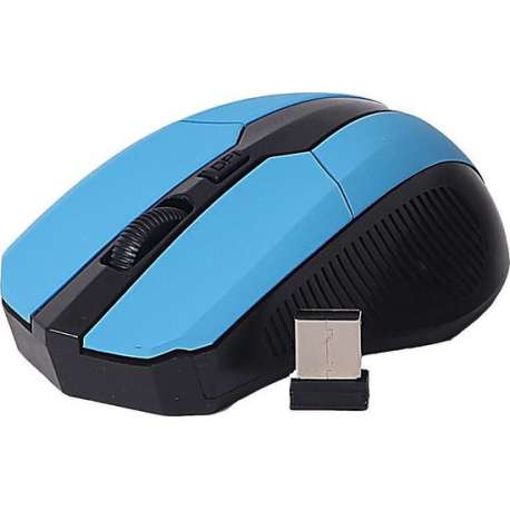 Weibo Optical mouse – Draadloze muis voor de computer 2.4GHz – Blauw