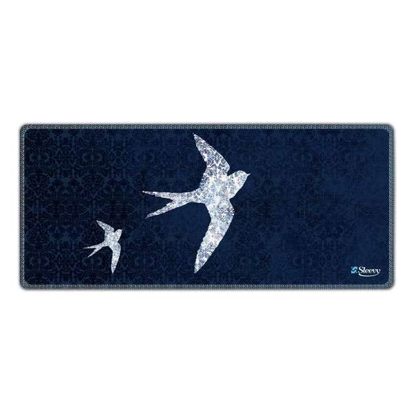 Muismat xxl gaming patroon en vogels 90 x 40 cm - Sleevy