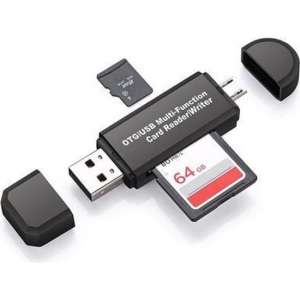 Doodadeals 2 in 1 Multifunction SD / TF OTG Card Reader for USB / Micro USB Devices