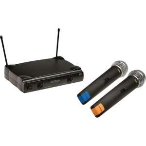 Wireless microphone system 2 microphones - Draadloze microfoon set - 2 microfoons