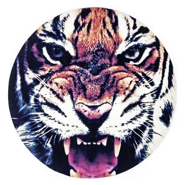 Moodadventures | Muismatten | Muismat Rubber Rond ROAR! | 20x20cm.