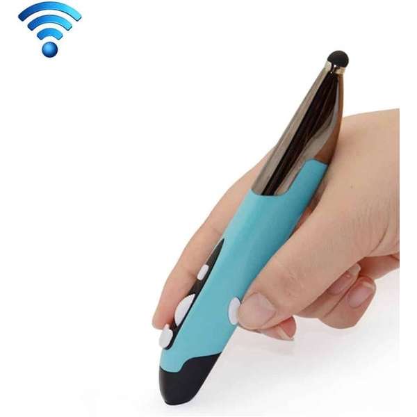 2,4 GHz innovatieve pen-stijl Handheld draadloze slimme muis voor pc-laptop (blauw)