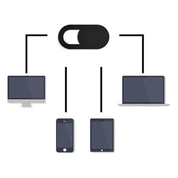 Webcam schuifje zwart (3 stuks) - Ultradun, onopvallend en doeltreffend - Beschermt Tegen Meekijkers!