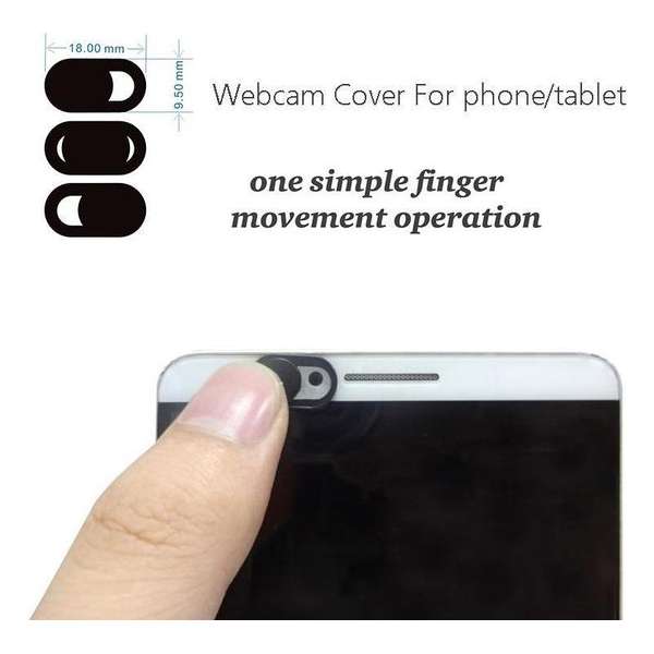 Webcam cover (3 stuks) - webcamcover - webcam sticker - privacy protector - webcam schuifjes - KELERINO.