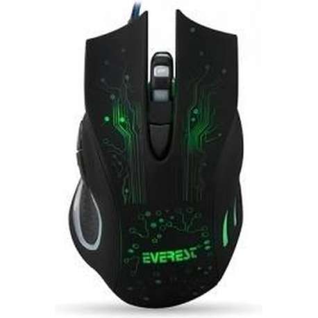 Everest SM-790 3200 dpi gaming muis met verlichting