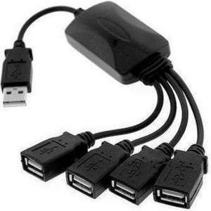 High Speed 4-Port USB 2.0Hub For PC/Mac Laptop