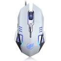 7D Gaming Muis | 1000 DPI | Ergonomische Game muis | LED Game Verlichting | USB bedraad |Wit