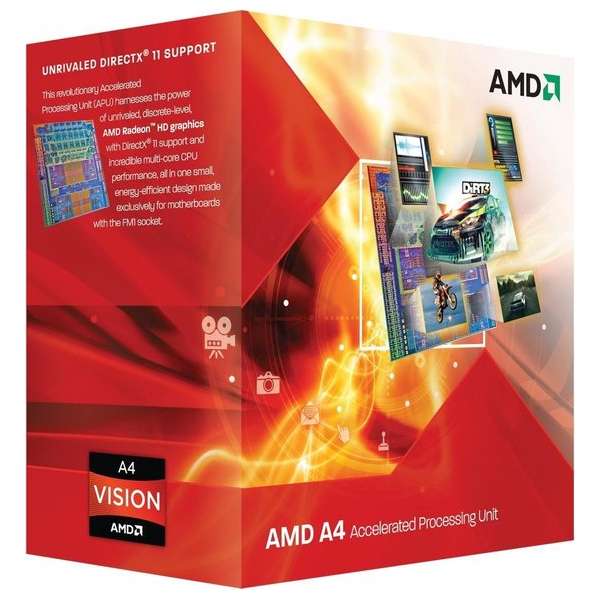 AMD A series A4-3400 processor 2,7 GHz Box 1 MB L2