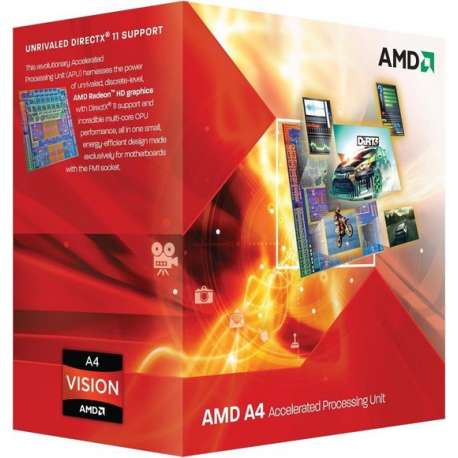 AMD A series A4-3400 processor 2,7 GHz Box 1 MB L2