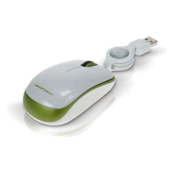 Conceptronic muizen Optical Micro Mouse Green