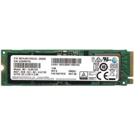 Samsung PM981 M.2 1000 GB PCI Express 3.0 TLC NVMe