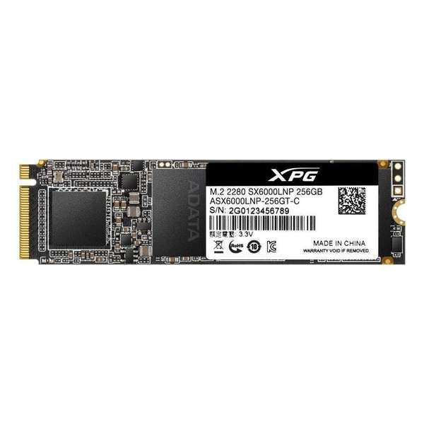 XPG SX6000 Lite internal solid state drive M.2 256 GB PCI Express 3.0 3D TLC NVMe