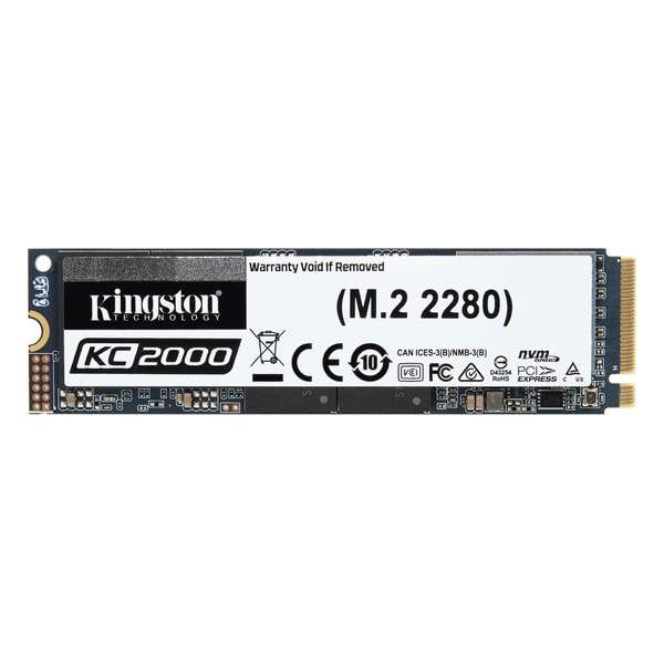 Kingston Technology KC2000 M.2 500 GB PCI Express 3.0 3D TLC NVMe