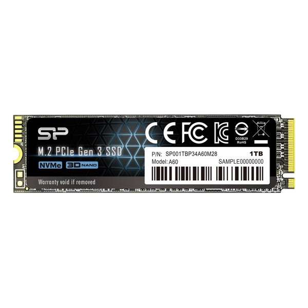 Ace-A60-SSD-PCIe Gen 3x4-1024GB-PCIe Gen3 x 4 & NVMe 1.3 / SLC Cache / HMB - Max 2200/1600 Mb/s