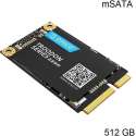 Orico mSATA interne SSD 512GB  - Troodon serie - 3D NAND flash - Zwart