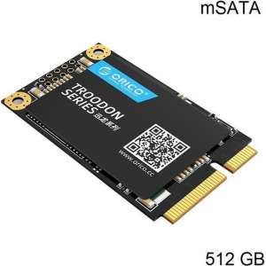 Orico mSATA interne SSD 512GB  - Troodon serie - 3D NAND flash - Zwart