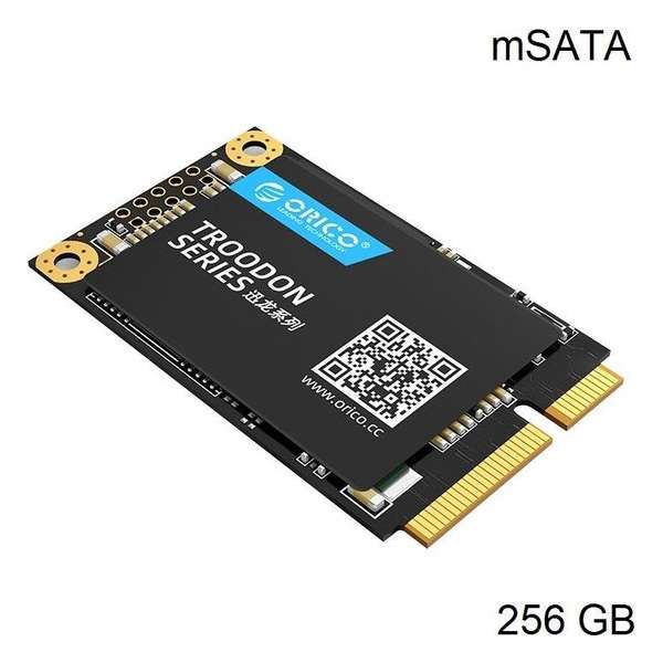 Orico mSATA interne SSD 256GB  - Troodon serie - 3D NAND flash - Zwart