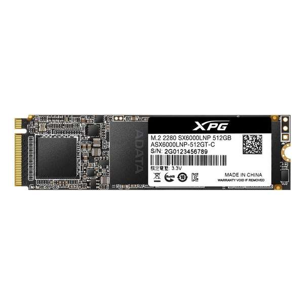 XPG SX6000 Lite internal solid state drive M.2 512 GB PCI Express 3.0 3D TLC NVMe