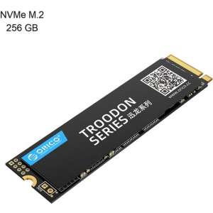 Orico M.2 NVMe interne SSD 2280 - 256GB - Troodon serie - 3D NAND flash - Zwart