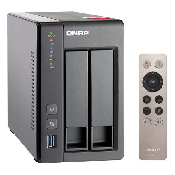 Qnap Turbo Station TS-251+ 2GB RAM - NAS - 0TB - Zwart