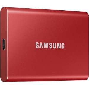 Samsung Portable SSD T7 - 2TB - Rood