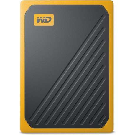 WD - Western Digital "My Passport Go" Draagbare SSD Schijf, 2TB, USB 3.0, zwart/geel