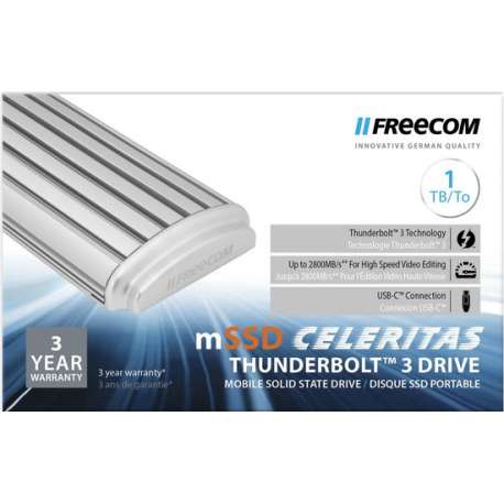 Freecom mSSD Celeritas 1TB Thunderbolt 3