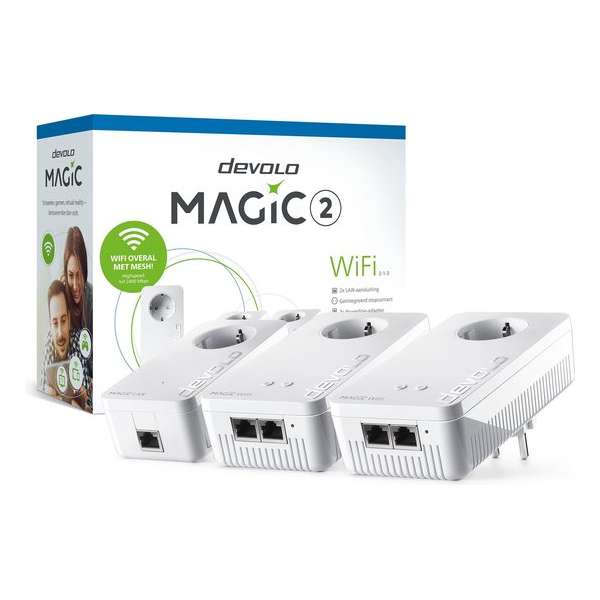 devolo Magic 2 wifi - Wifi Powerline - Multiroom wifi kit - 3 stuks - NL