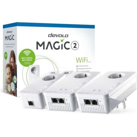 devolo Magic 2 wifi - Wifi Powerline - Multiroom wifi kit - 3 stuks - NL