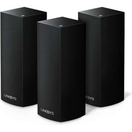 Linksys Velop Tri band - Multiroom Wifi Systeem - Triple Pack / Zwart