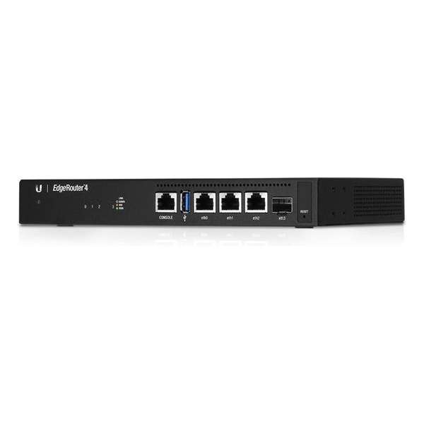 Ubiquiti Networks EdgeRouter 4 bedrade router Gigabit Ethernet Zwart