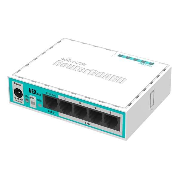 Mikrotik hEX lite bedrade router Wit