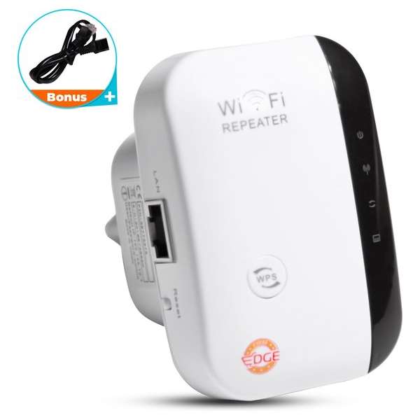 FirmEdge Wifi Versterker - 300Mbps - Repeater - Stopcontact - Draadloos - Netwerk / Internet - Booster - Extender