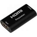 Techly IDATA HDMI2-RIP4KT AV repeater Zwart audio/video extender
