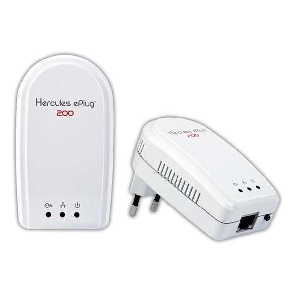 Hercules ePlug 200 Mini V2 Duo Ethernet 200Mbit/s netwerkkaart & -adapter