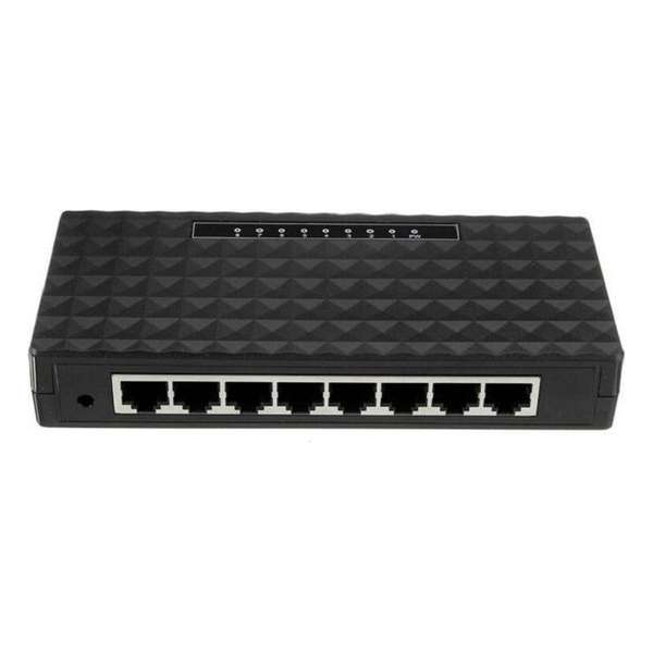 Netwerk Switch 10/100/1000 Mbps Gigabit 8 ports unmanaged