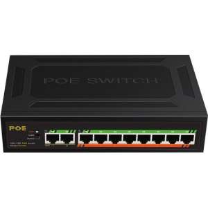 SBVR TXE005 PoE Netwerk Ethernet Switch | 10 poorten | 1000 Mbps