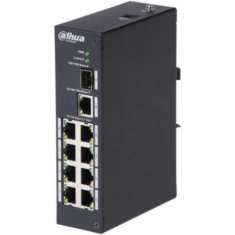 Dahua 8 Port PoE Switch, DH-PFS3110-8P-96 - 8x PoE - 96W