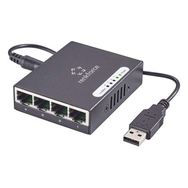 Renkforce Netwerk switch 4 poorten 1 Gbit/s