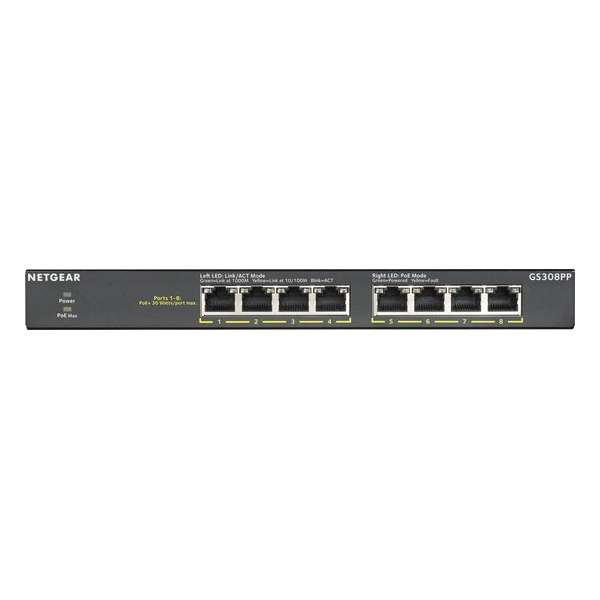 Netgear GS308PP - Netwerk Switch - Unmanaged