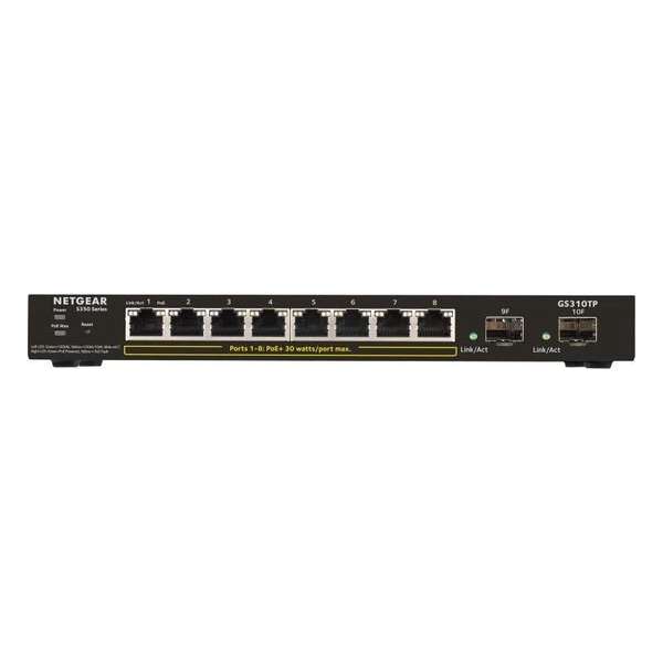 Netgear GS310TP - Netwerk Switch - Smart Managed - 8 poorten