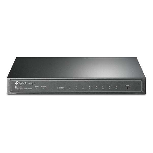 TP-LINK T1500G-8T Managed L2/L3/L4 Gigabit Ethernet (10/100/1000) Zwart Power over Ethernet (PoE)