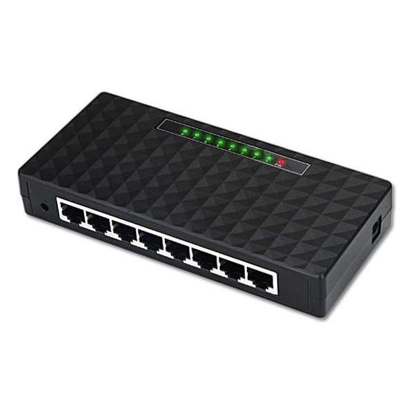 8-poorts Ethernet Gigabit Ethernet Network Switch 10/100/1000Mbps / 220V voeding / HaverCo