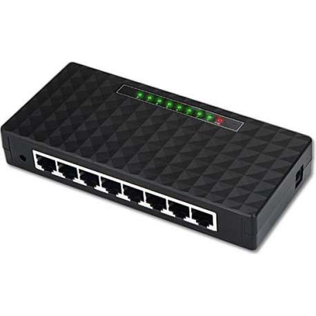 8-poorts Ethernet Gigabit Ethernet Network Switch 10/100/1000Mbps / 220V voeding / HaverCo