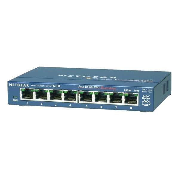 Netgear FS108 v3 - Netwerk Switch